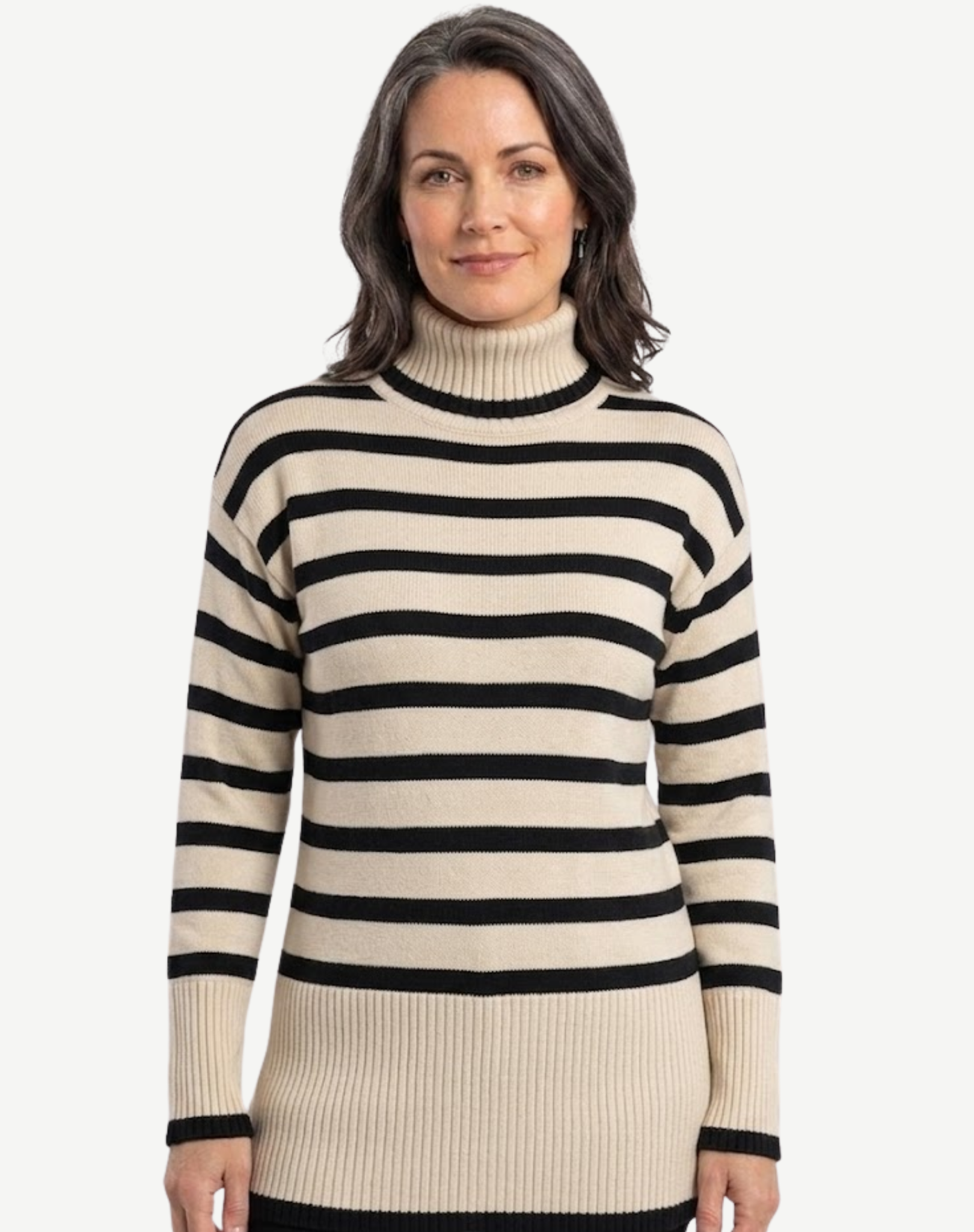 W2449244 SAND/BLACK FASHION KNIT STRIPE Corfu Jeans