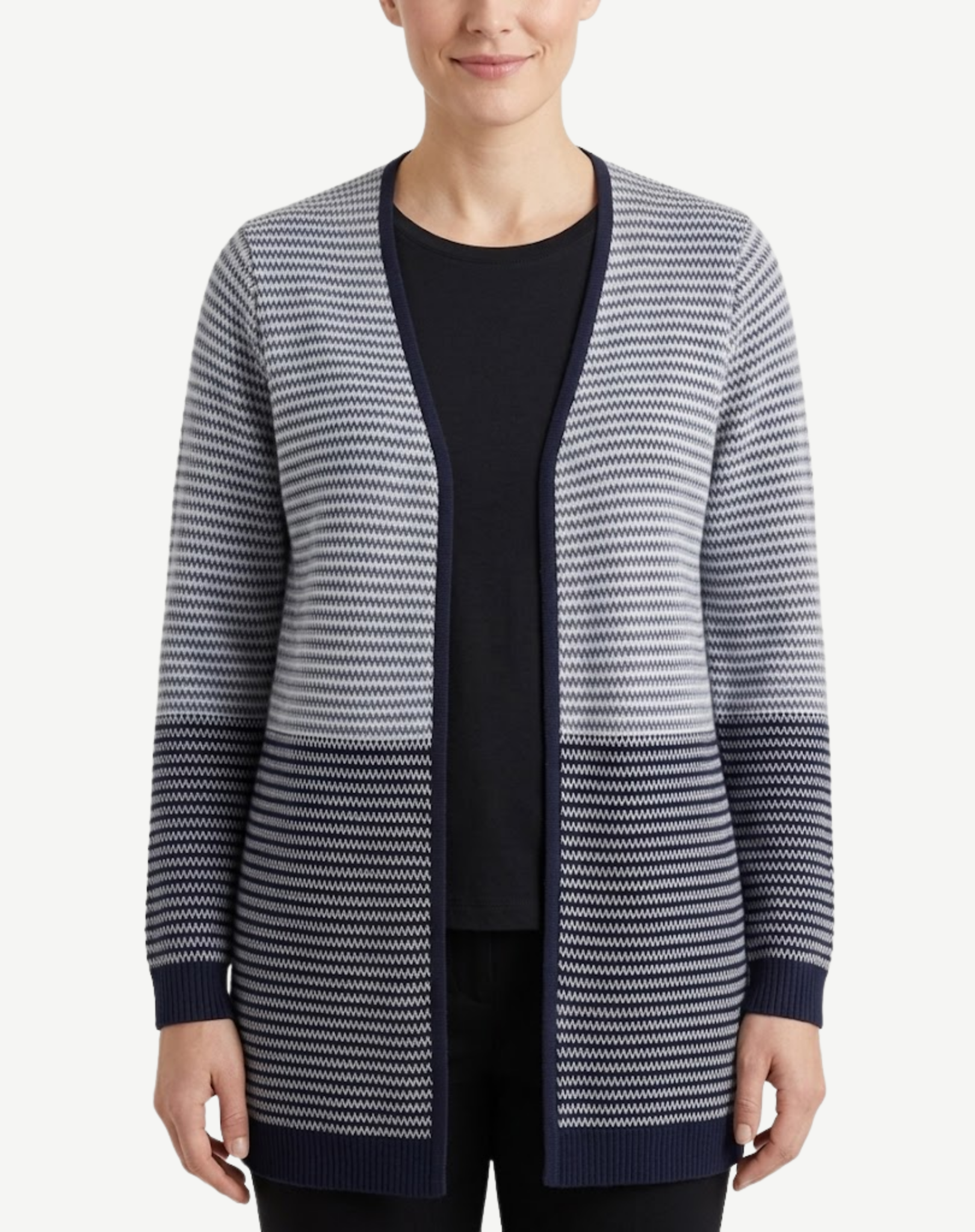 W2449245 NAVY/WHITE EDGE TO EDGE JACKET Corfu Jeans