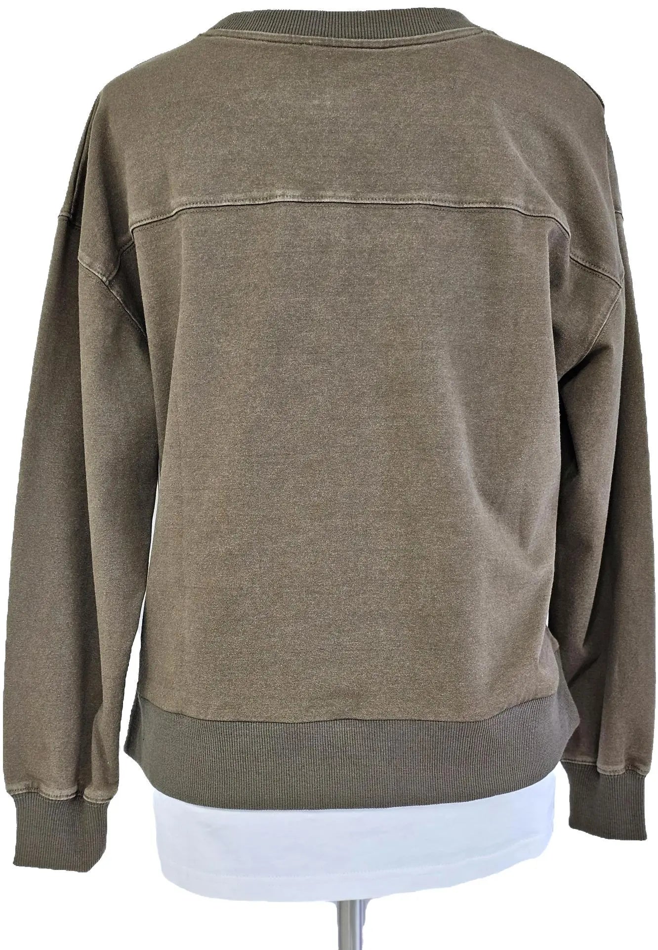 W2458701 OLIVE COTTON KNIT TOP Corfu Jeans