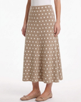 Almond Soft Drape Knit Skirt Corfu Jeans