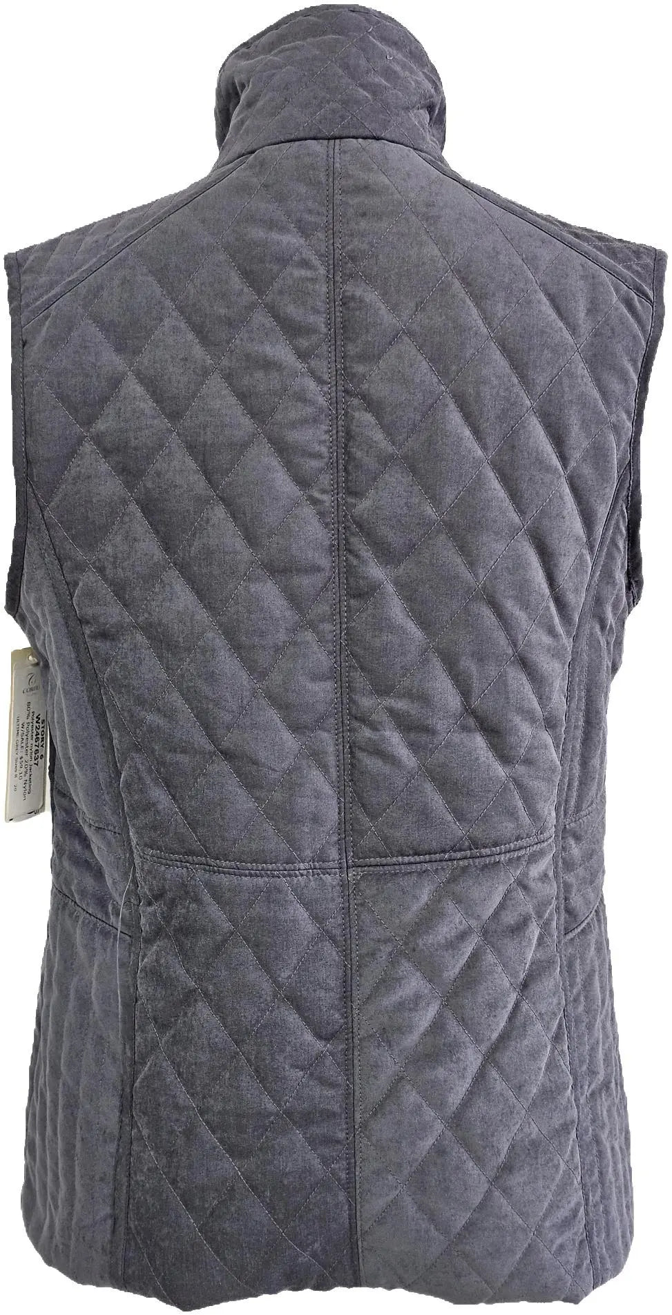 W2467637 ULTIMATE GREY POLY NYLON VEST Corfu Jeans