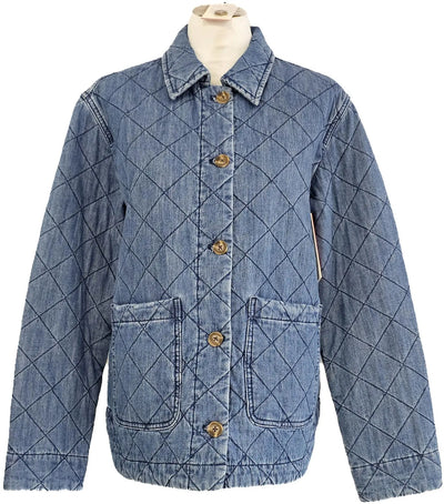 W2467669 MARINE WASH QUILTED DENIM JACKET Corfu Jeans