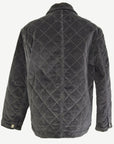 Black Stretch Cord  Quilted Jacket Corfu Jeans