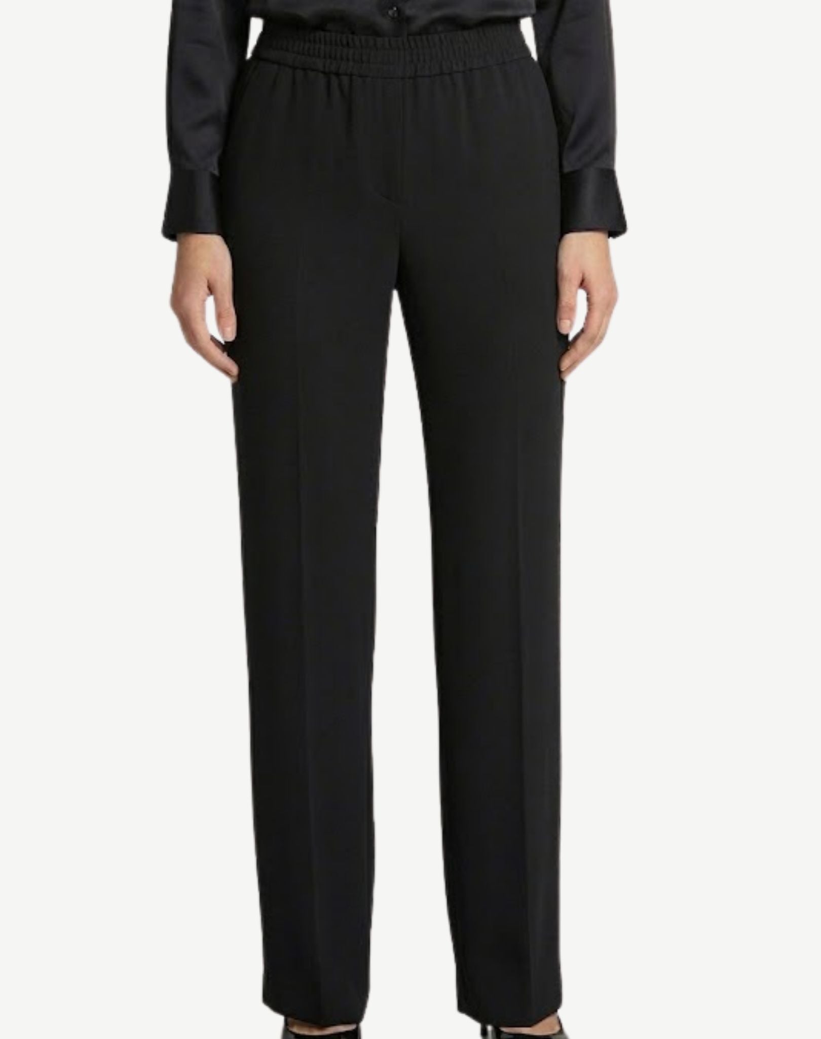 BLACK STRETCH SOFT DRESSING PANTS Corfu Jeans