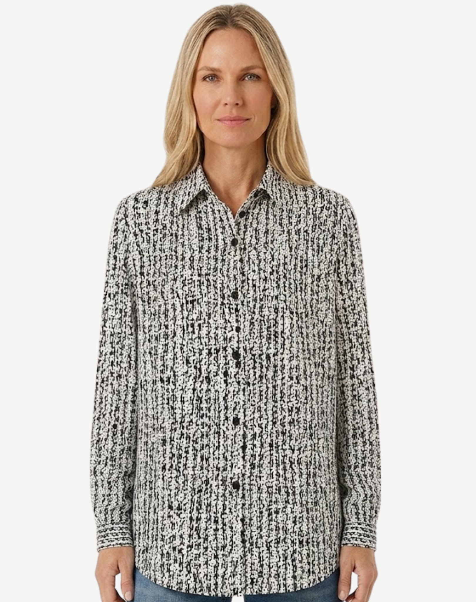 Black Printed Soft Dressing Shirt Corfu Jeans