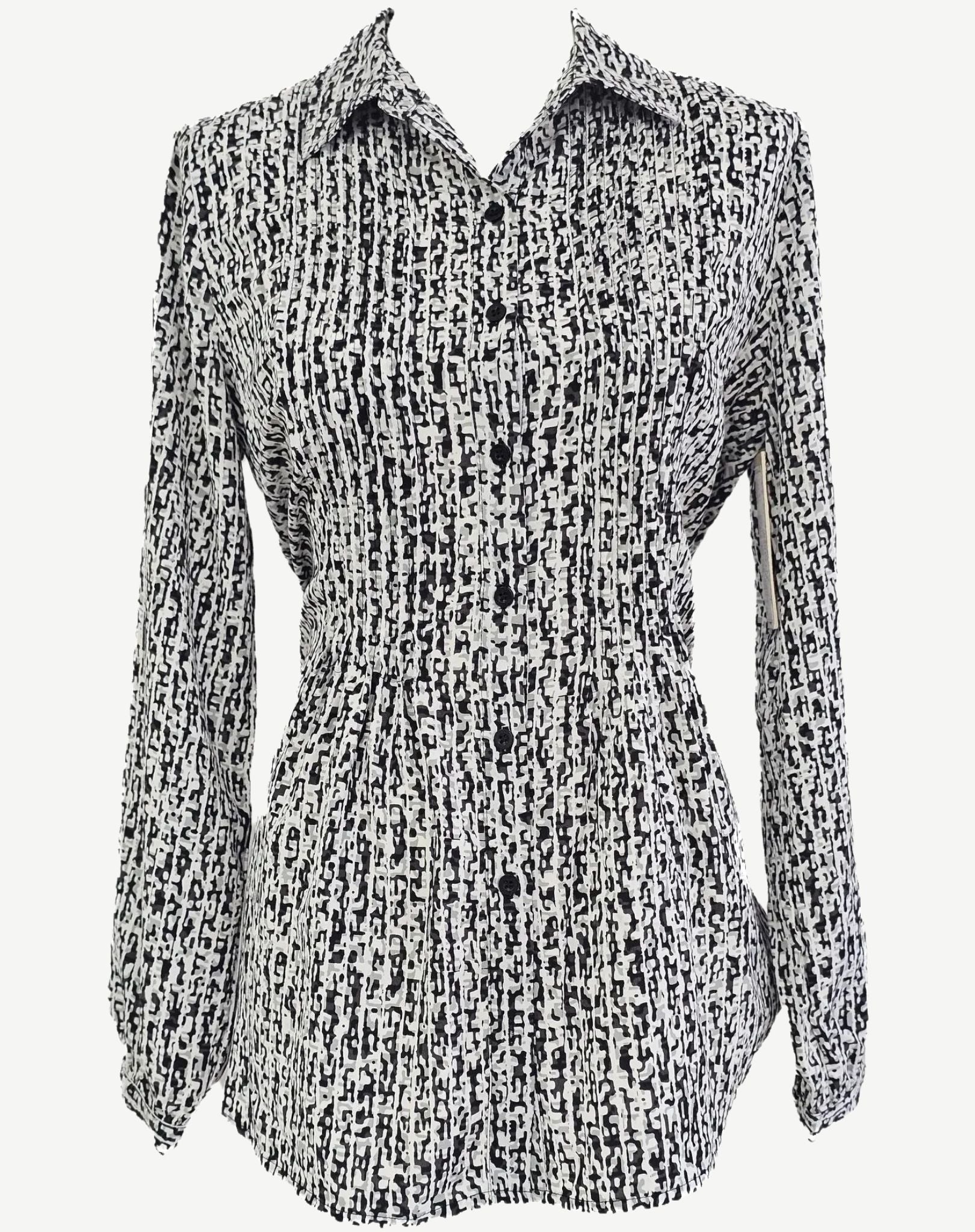 Black Printed Soft Dressing Shirt Corfu Jeans