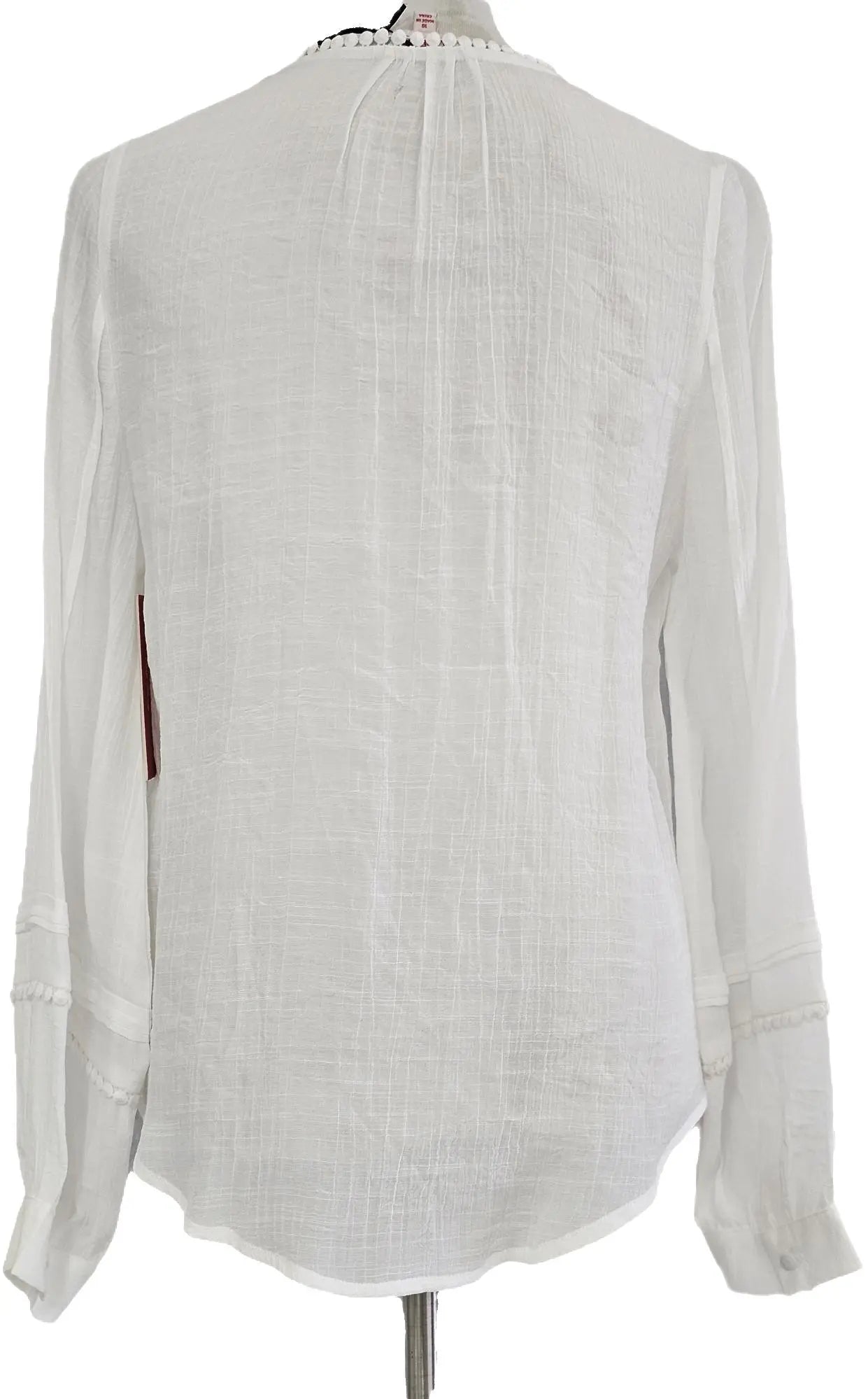 W2476520 Ivory Crepe Georgette Shirt Corfu Jeans