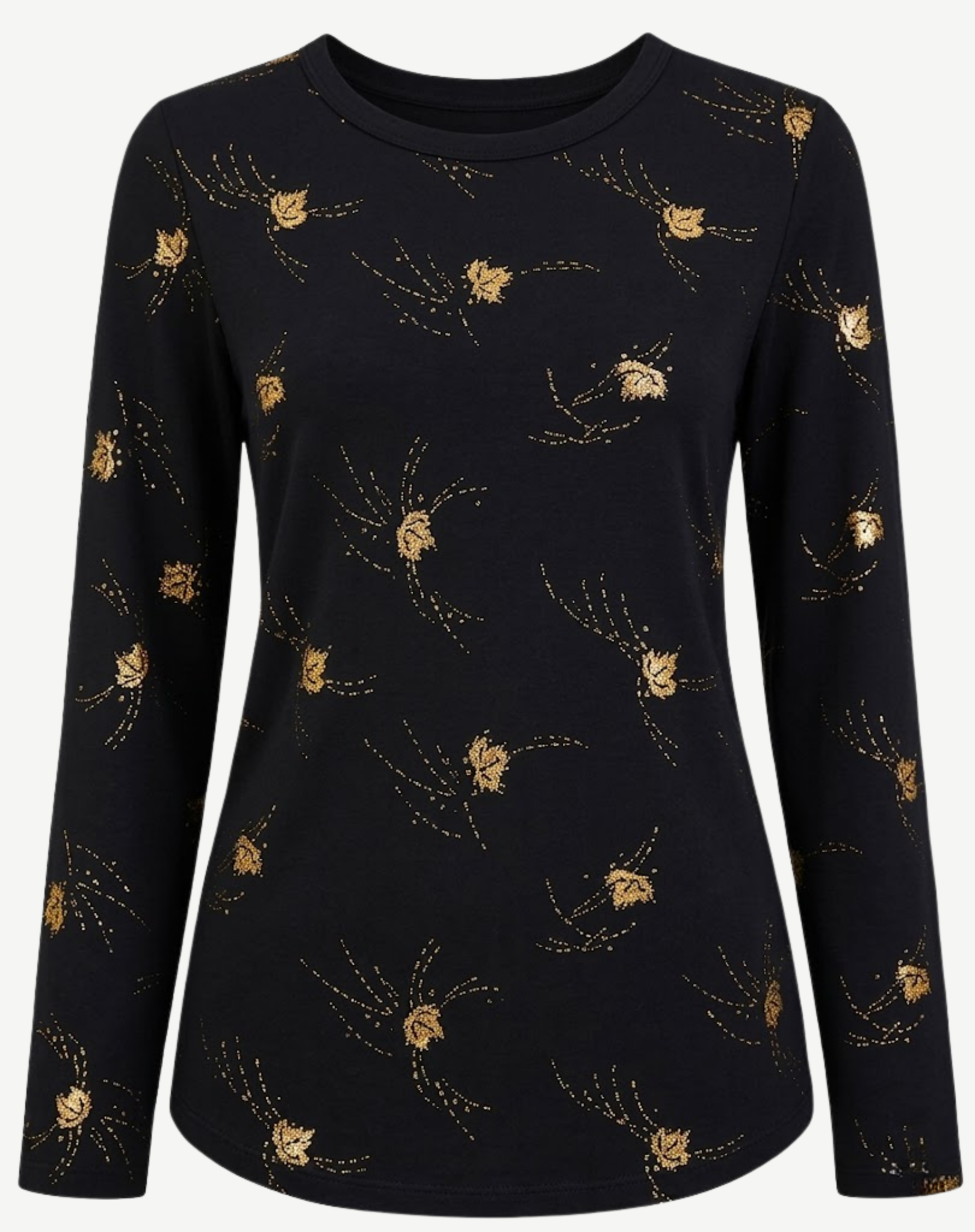 Ink Gold Cashmere Touch Knit Top Corfu Jeans