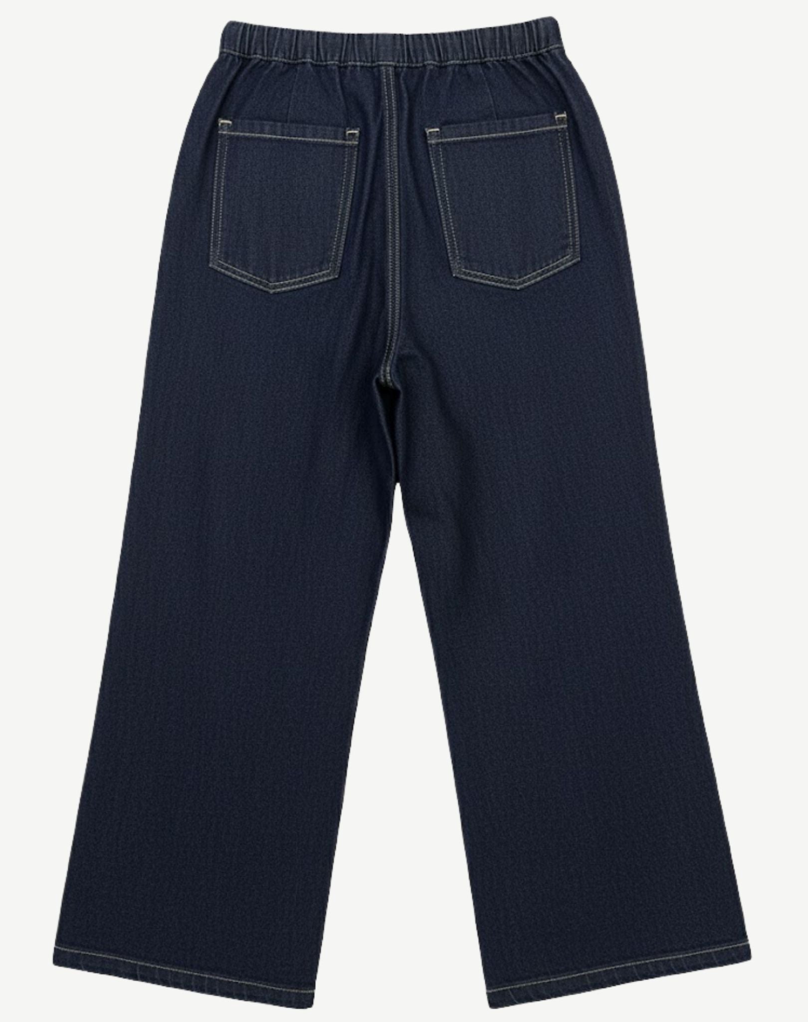 Bettina Wash Cotton Blend Wide Leg Denim Corfu Jeans