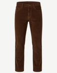 Dark Walnut 21W Stretch Cord Pants Corfu Jeans