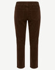 Dark Walnut 21W Pull-On Cord Pants Corfu Jeans