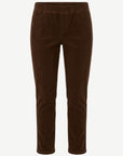 Dark Walnut 21W Pull-On Cord Pants Corfu Jeans