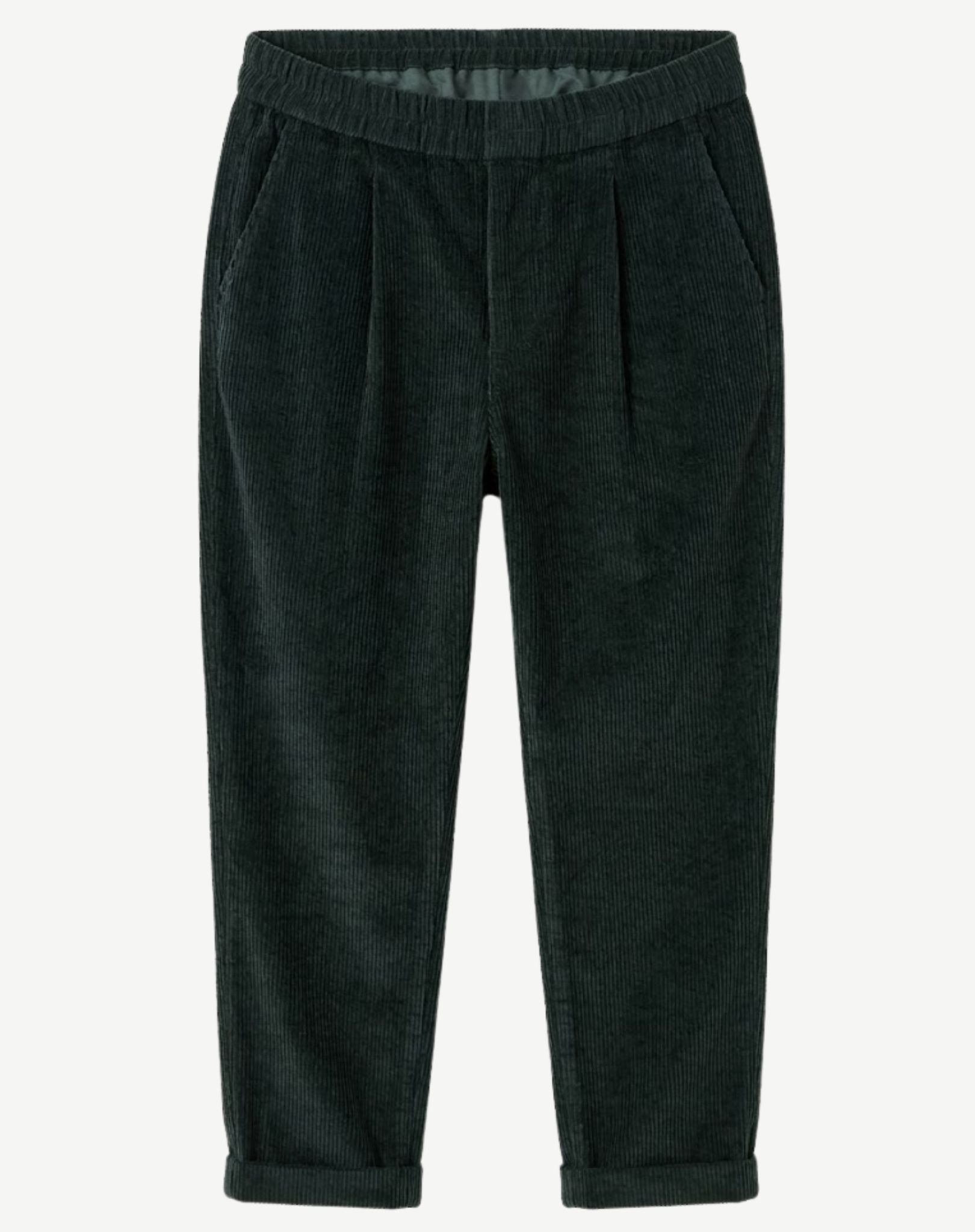 Military Green 8W Bubble Stretch Cord Pants Corfu Jeans