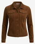 Dark Walnut Classic 21W Stretch Cord Denim Jacket Corfu Jeans