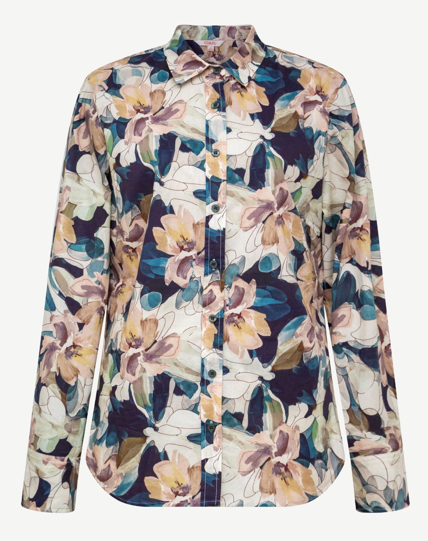 Velvet Bloom Printed Long Sleeve Shirt Corfu Jeans