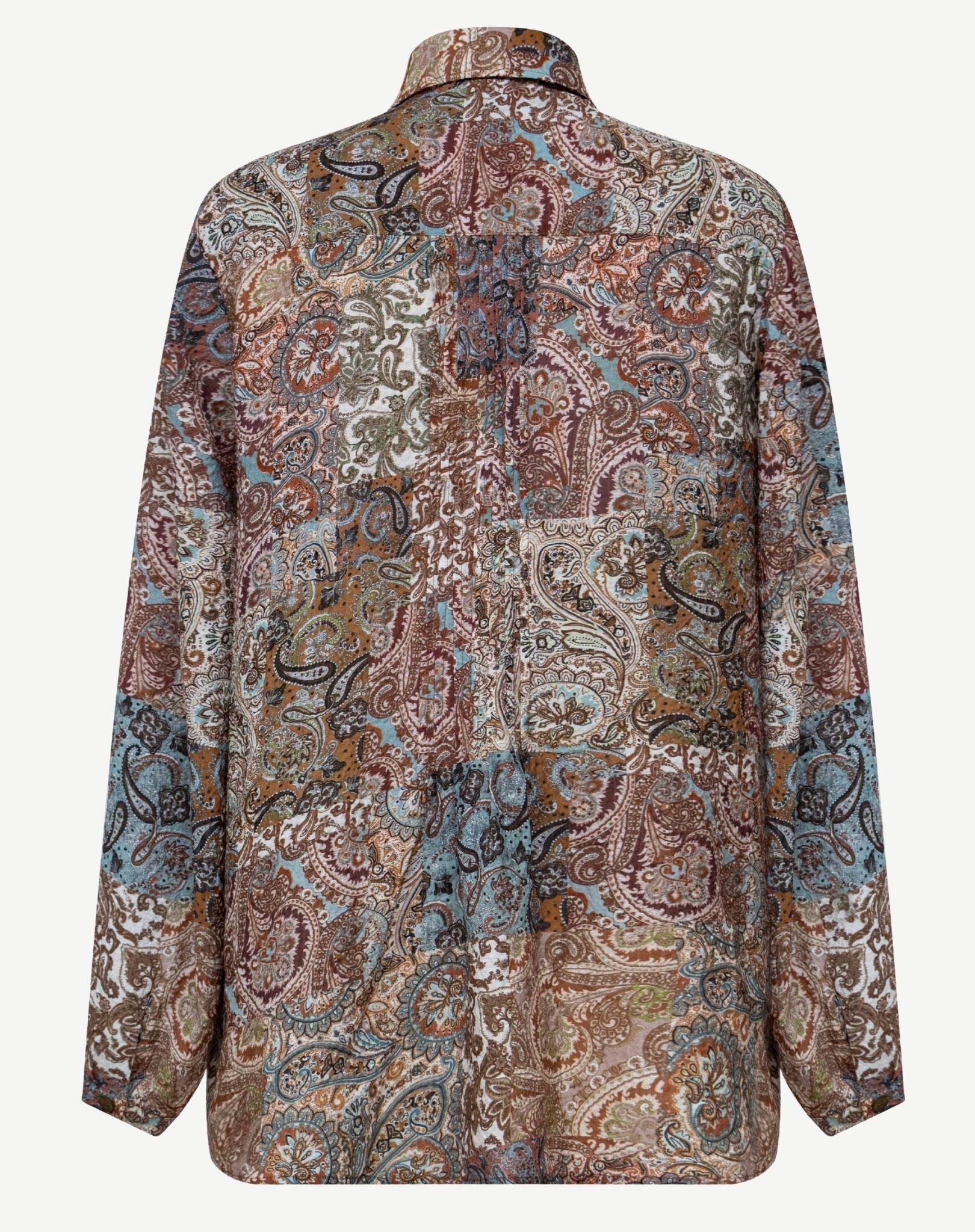 Amber Bazaar Printed Long Sleeve Shirt Corfu Jeans