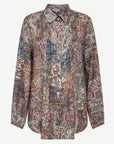 Amber Bazaar Printed Long Sleeve Shirt Corfu Jeans
