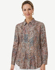 Amber Bazaar Printed Long Sleeve Shirt Corfu Jeans