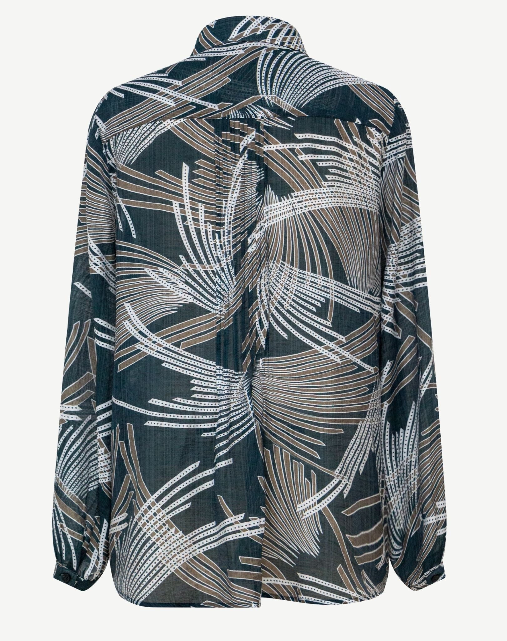 Pattern Break Printed Long Sleeve Shirt Corfu Jeans