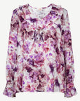 Crimson Petals Blouse Corfu Jeans
