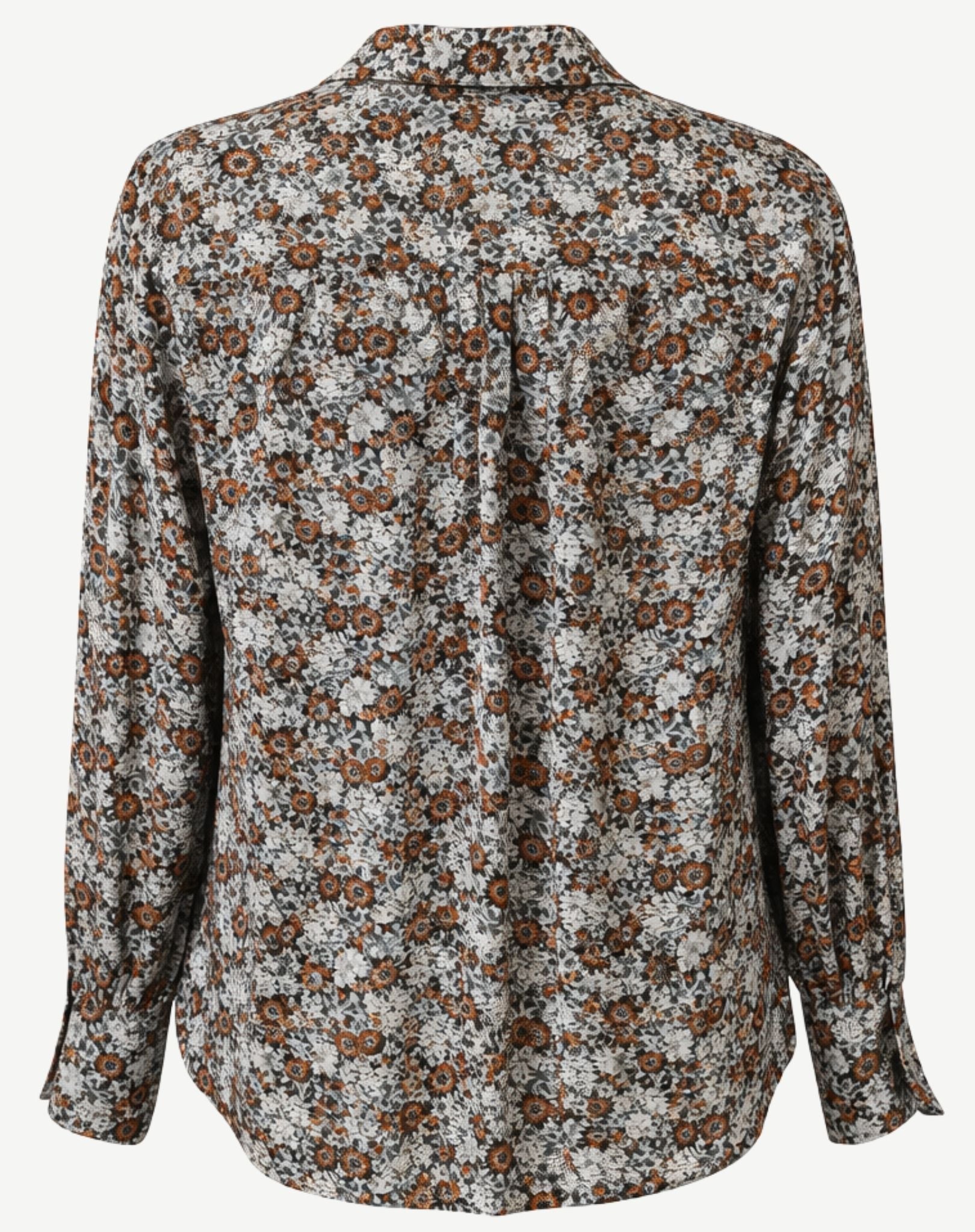 Frosty Blooms Printed Long Sleeve Shirt Corfu Jeans