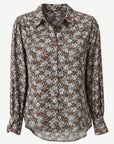 Frosty Blooms Printed Long Sleeve Shirt Corfu Jeans