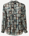 Modern Artefact  Printed Long Sleeve Shirt Corfu Jeans