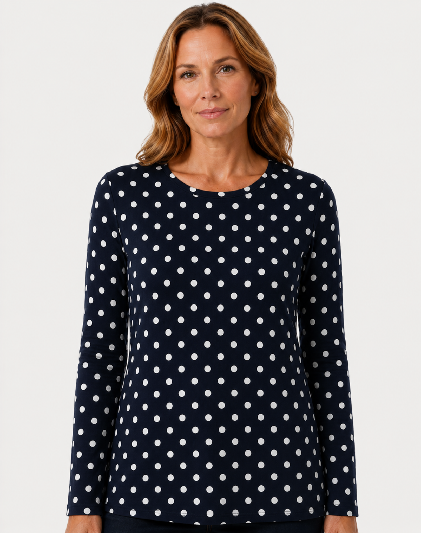 Navy Knit Top Corfu Jeans