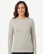 Striped Cotton Long Sleeve Tee - Alaska Sky