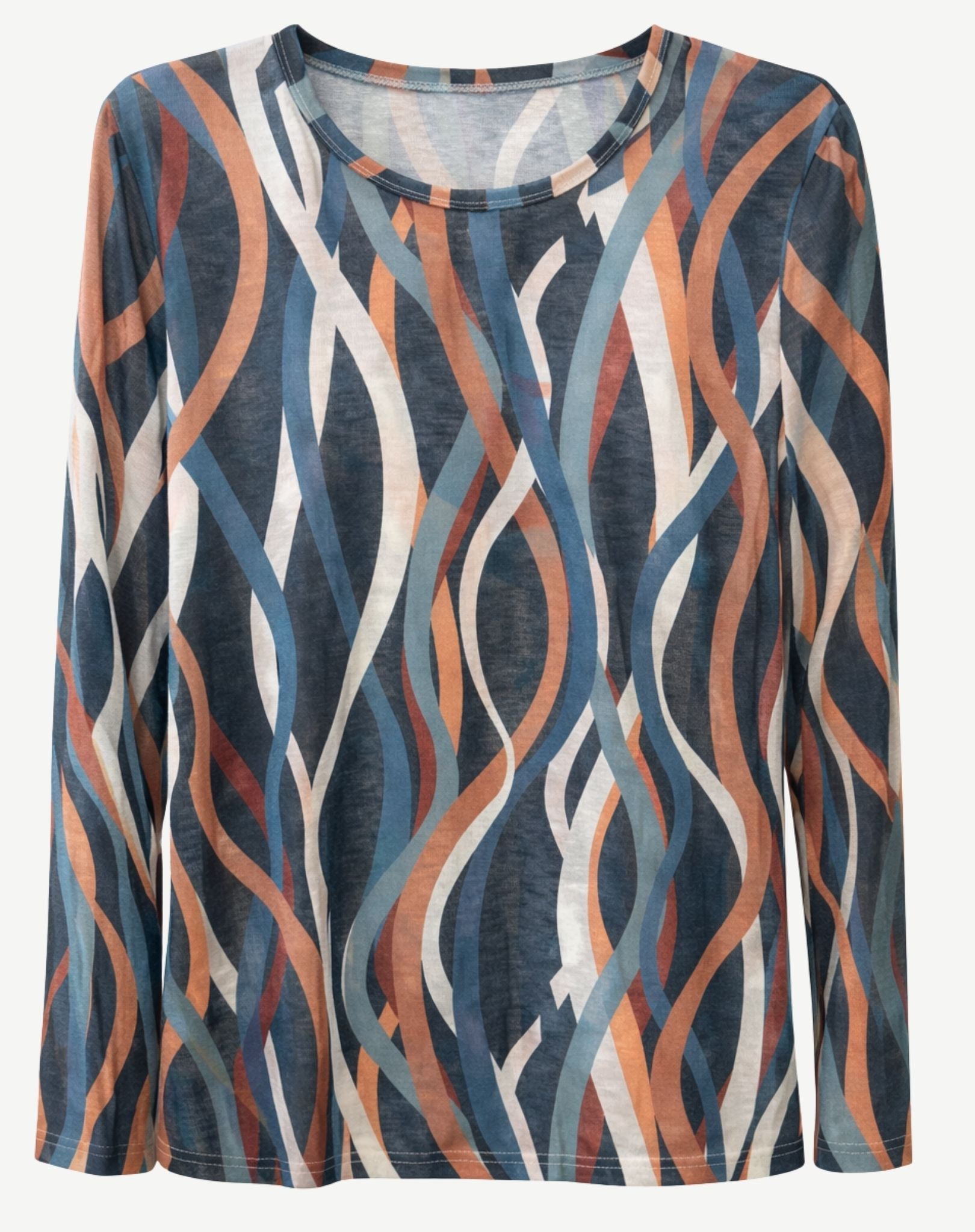 Alpine Ribbons Printed Knit Top Corfu Jeans