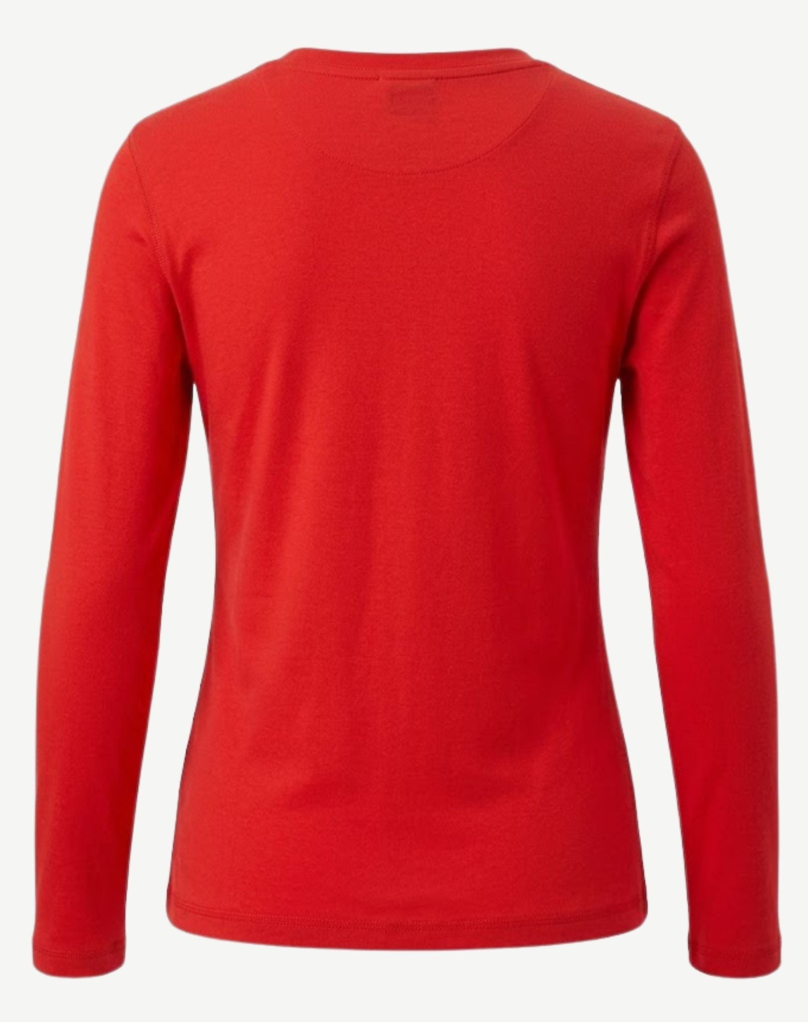 Essential Cotton Long Sleeve Tee - Berry Rose Corfu Jeans