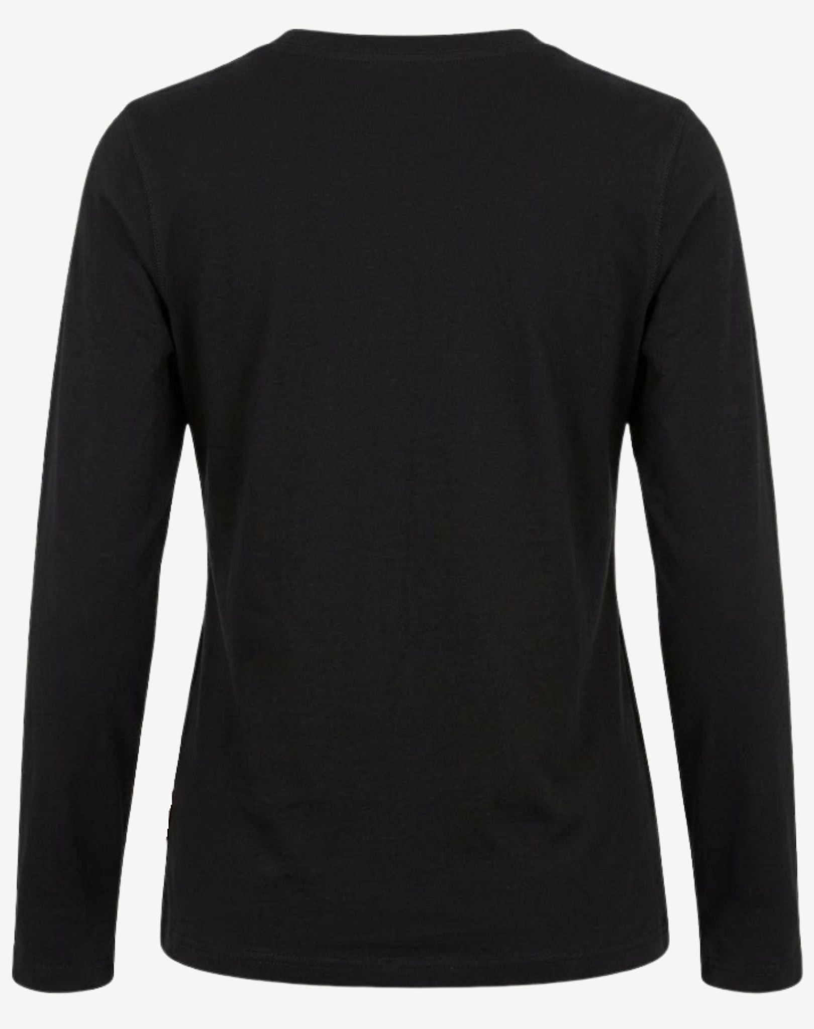 Essential Cotton Long Sleeve Tee - Black Corfu Jeans