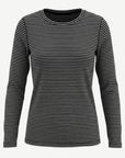 Striped Cotton Long Sleeve Tee - Black & White Corfu Jeans