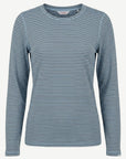 Striped Cotton Long Sleeve Tee - Blue & Indigo Corfu Jeans
