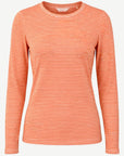Striped Cotton Long Sleeve Tee - Brick & White Corfu Jeans