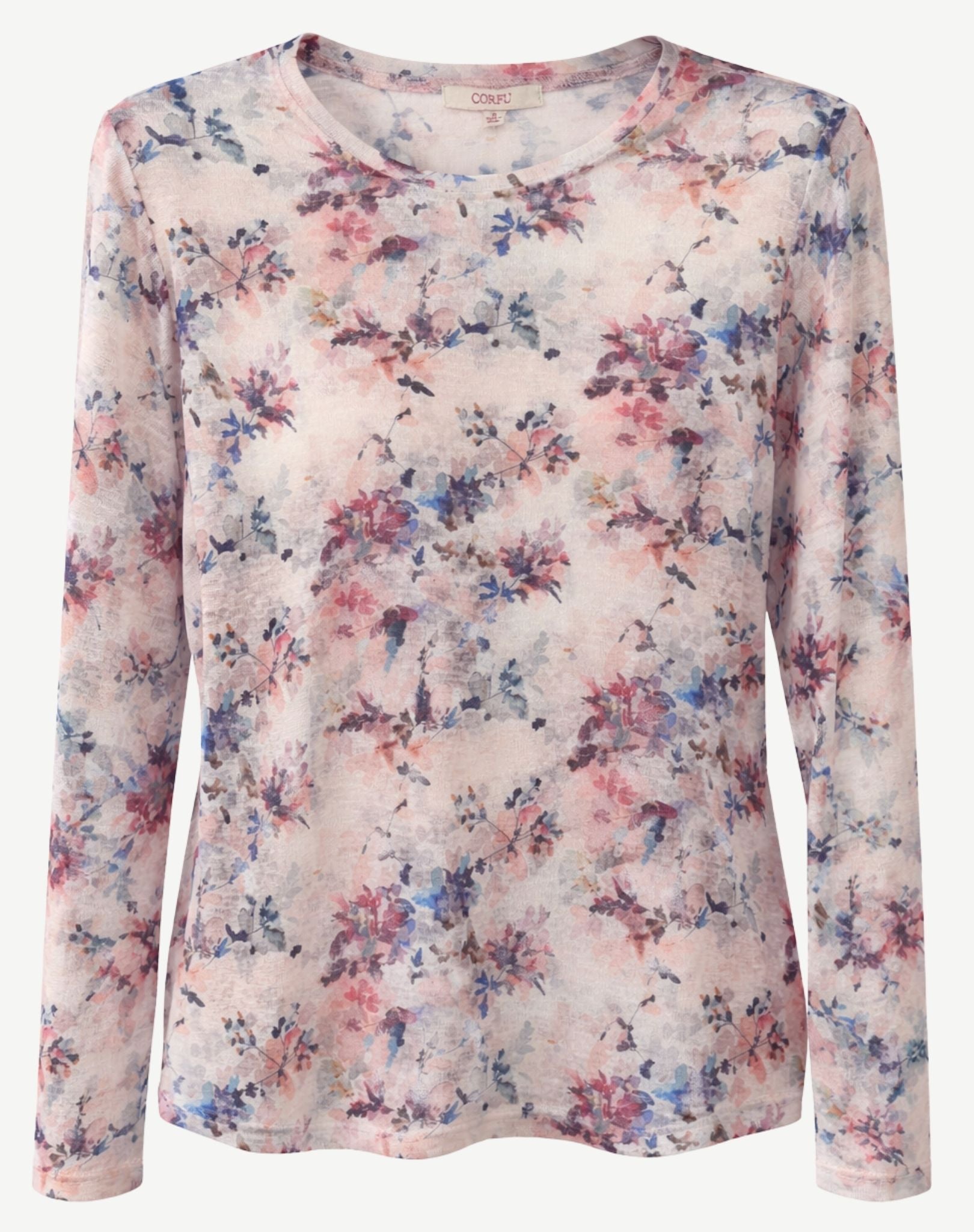 Cashmere Bloom Knit Tee Corfu Jeans