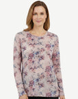 Cashmere Bloom Knit Tee Corfu Jeans