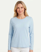 Essential Cotton Long Sleeve Tee - Chambray