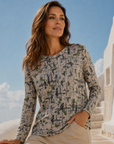 Glacial Pine Knit Top Corfu Jeans
