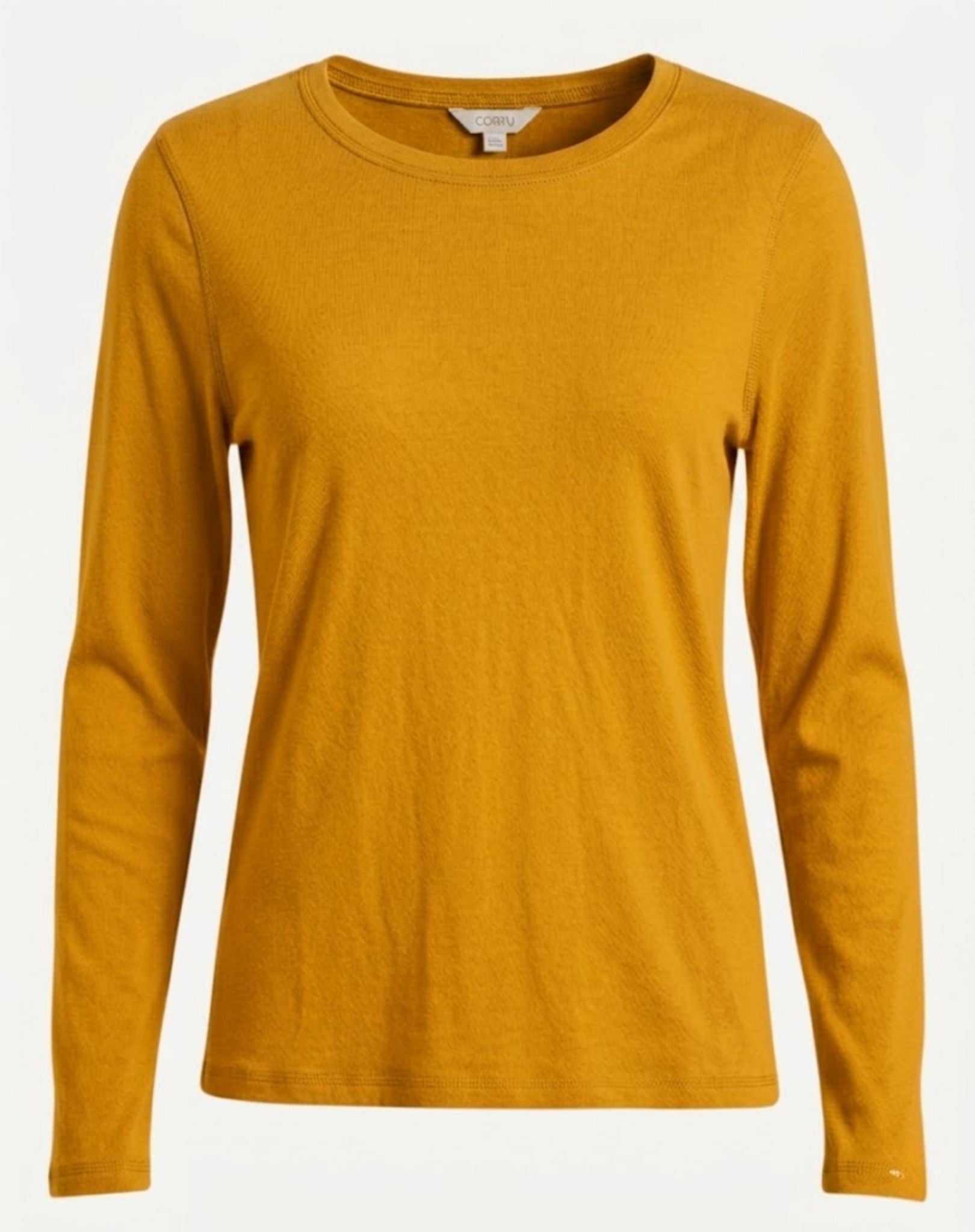 Essential Cotton Long Sleeve Tee - Goldfinch Corfu Jeans