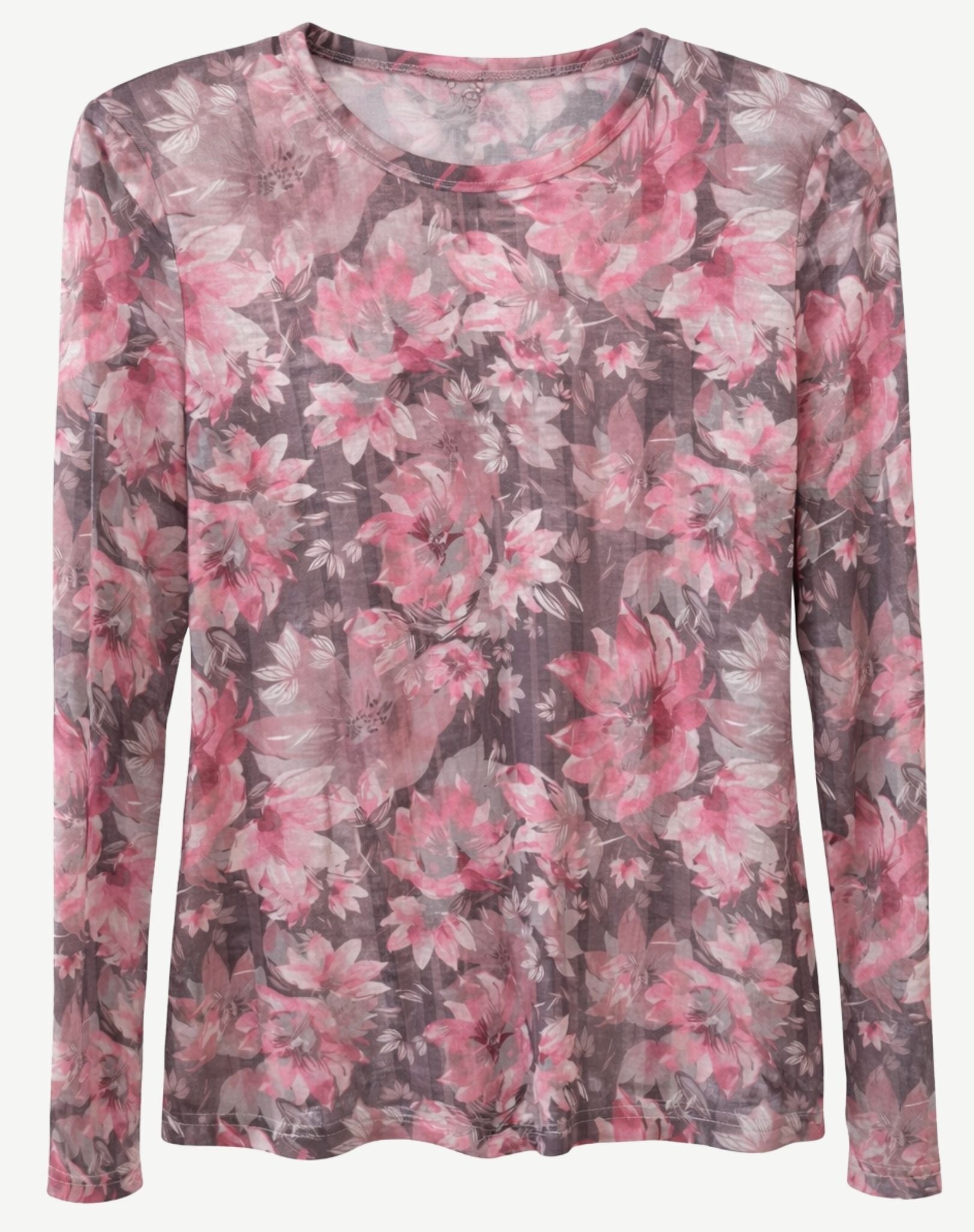 Iced Pinkwood Knit Tee Corfu Jeans