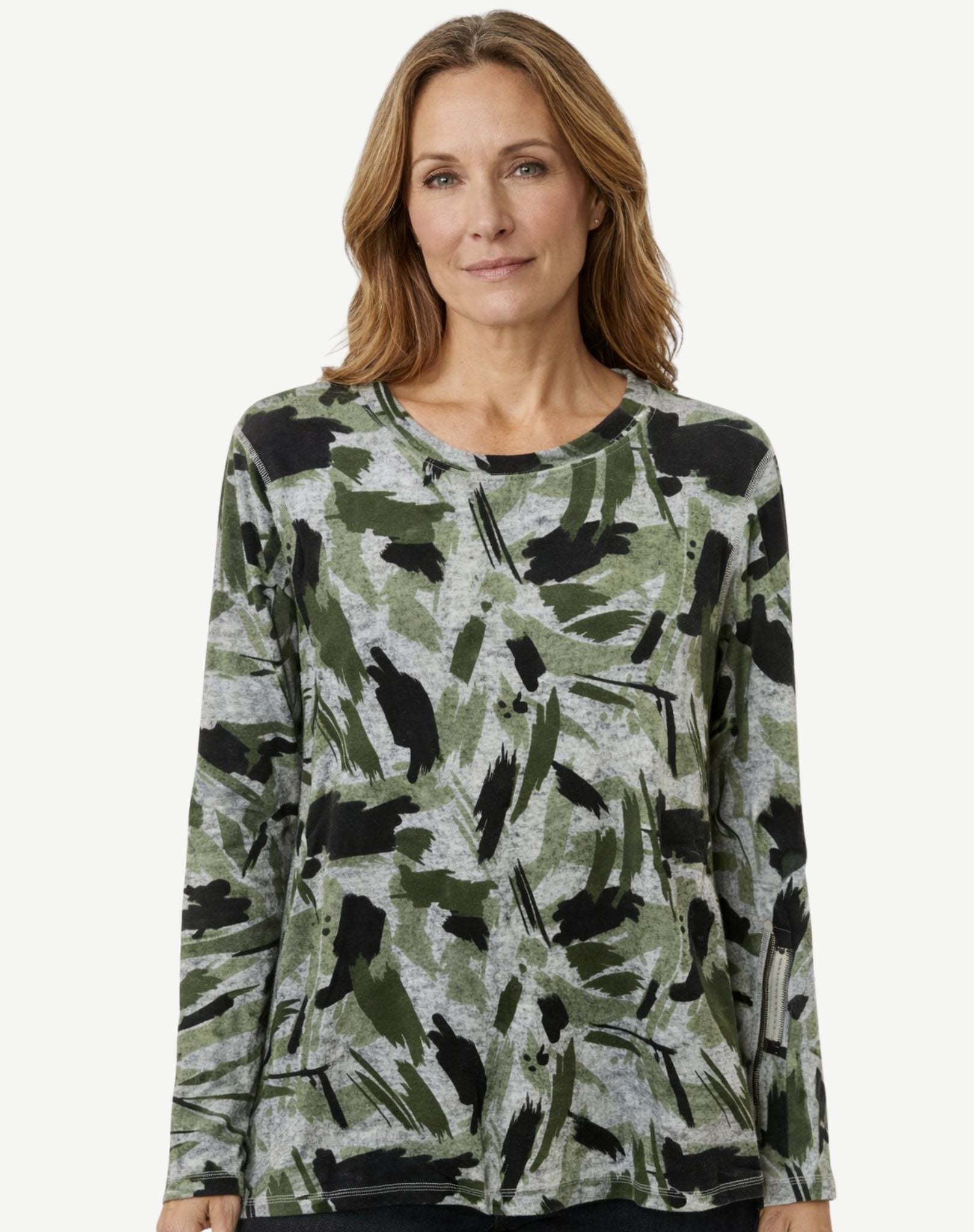 Mossy Glen Knit Top Corfu Jeans