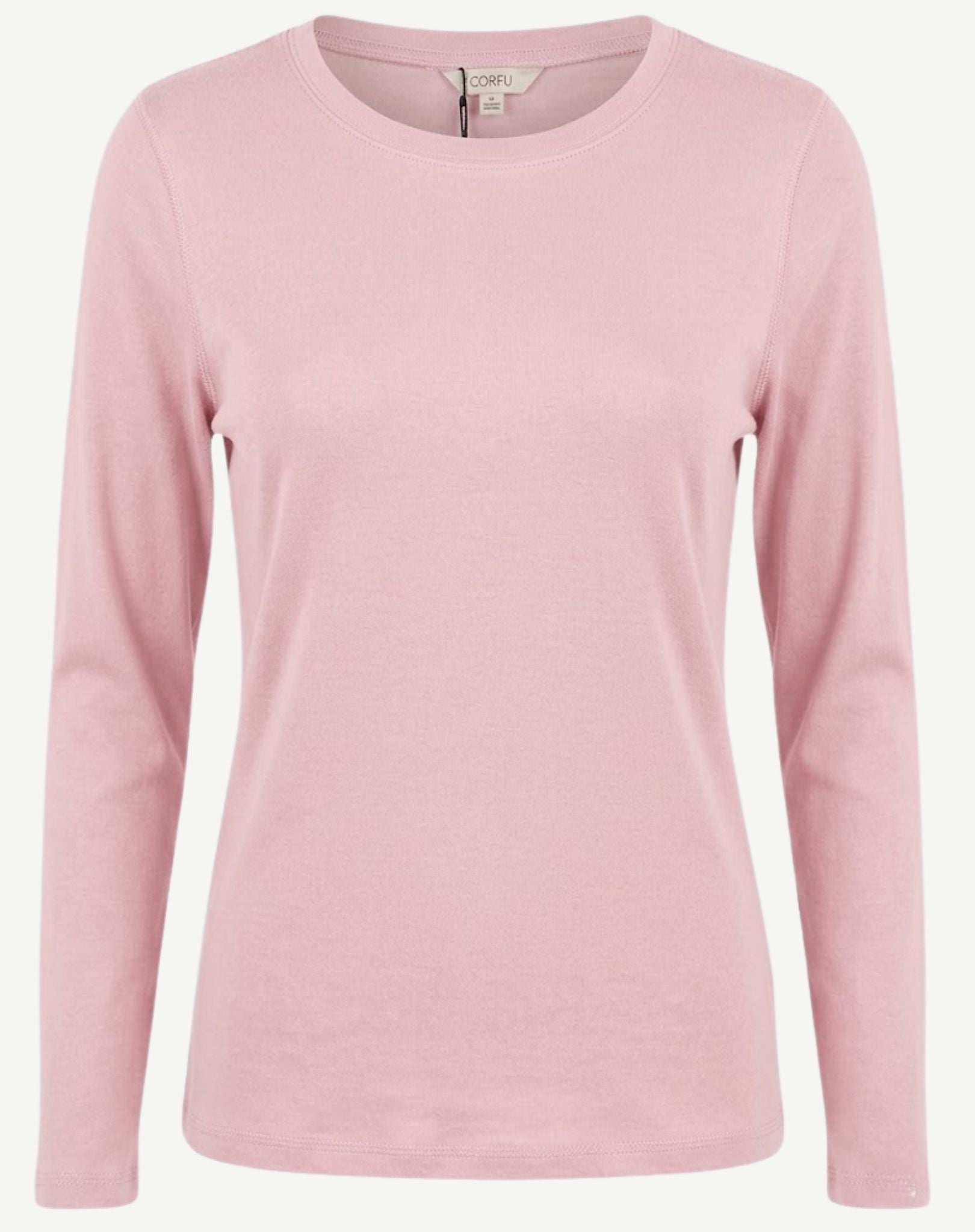 Essential Cotton Long Sleeve Tee - Petal Corfu Jeans