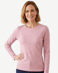 Essential Cotton Long Sleeve Tee - Petal Corfu Jeans