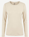 Essential Cotton Long Sleeve Tee - Vanilla Corfu Jeans