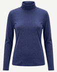 Essential Cotton Long Sleeve Turtleneck - Admiral Corfu Jeans
