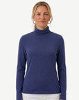 Essential Cotton Long Sleeve Turtleneck - Admiral Corfu Jeans