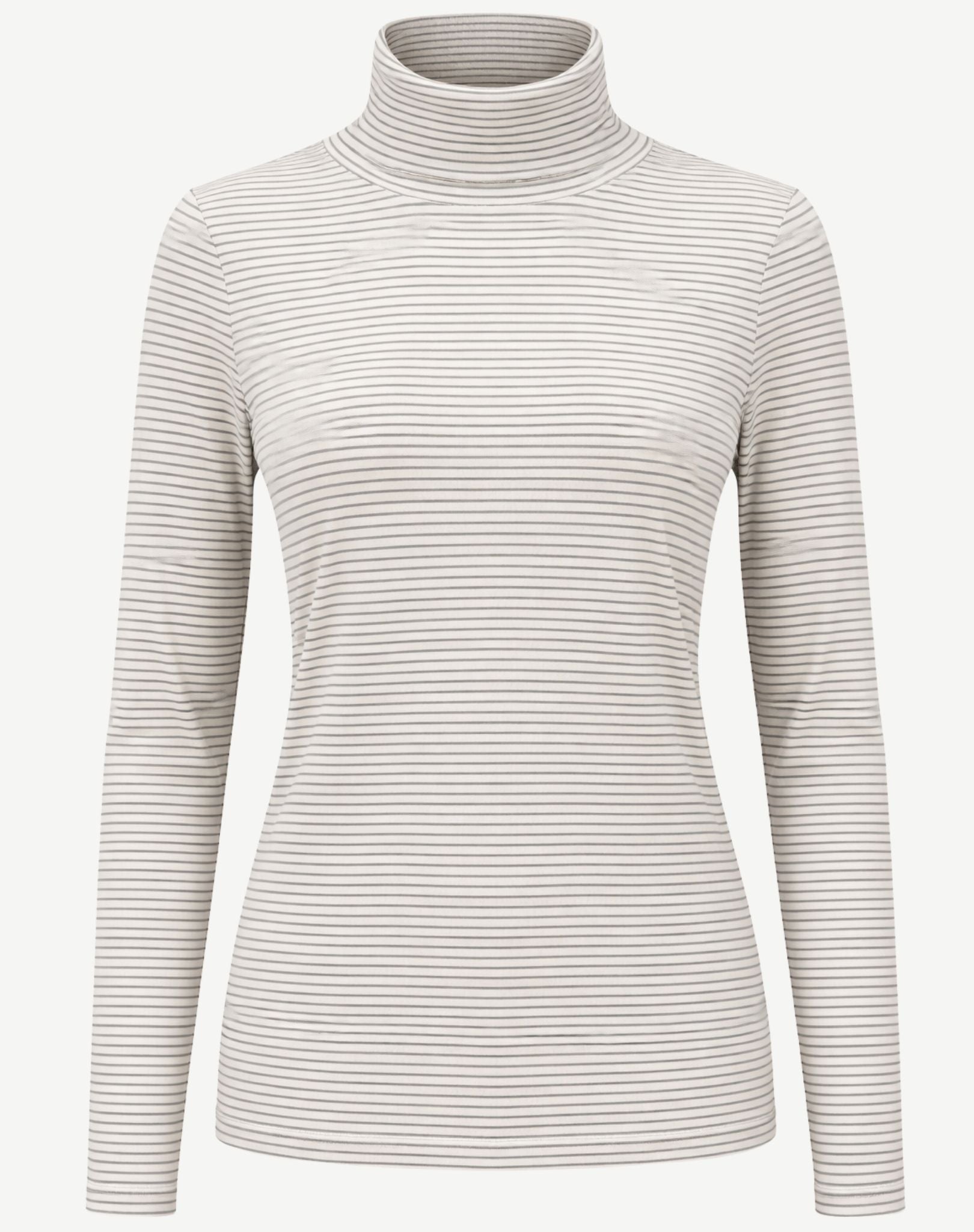 Essential Cotton Long Sleeve Turtleneck - Alaska Sky Corfu Jeans