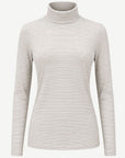 Essential Cotton Long Sleeve Turtleneck - Alaska Sky Corfu Jeans