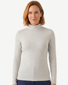 Striped Long Sleeve Turtleneck - Alaska Sky